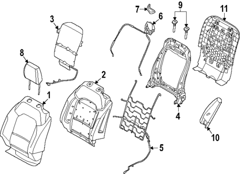 Driver Seat Components for 2023 Ford Bronco #0