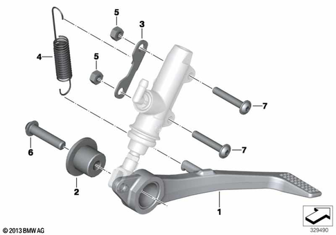 Brake Pedal, Connection Linkage for 2013 BMW-Motorrad S 1000 R #0