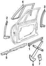 25555650 - Body: Lower Sash for Buick: LeSabre | Pontiac: Bonneville Image