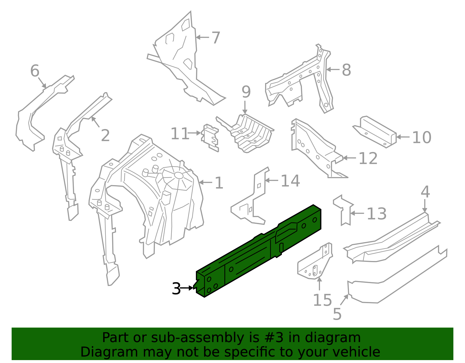 41007417571 - 2019-2025 BMW Lower Rail (41-00-7-417-571) | BMW of South ...