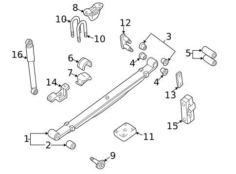Rear Suspension for 2000 Nissan Frontier #0