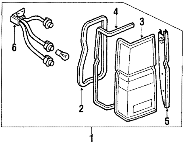 2655341G00 - : Lens &amp; Housing Seal for Nissan Image