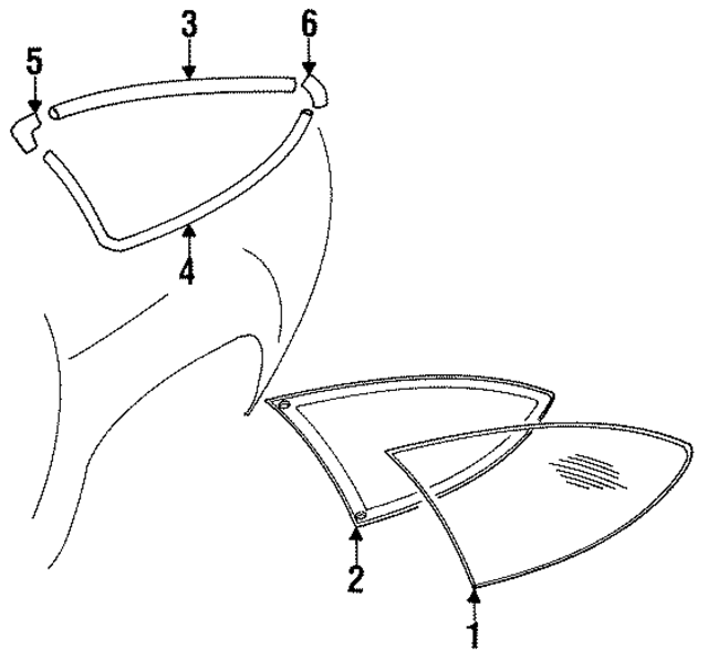 92854310508 - Body: Glass for Porsche Image