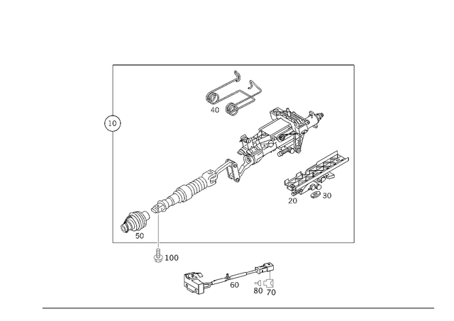 2094601716 - Steering: Steering Column Tube for Mercedes-Benz Image image