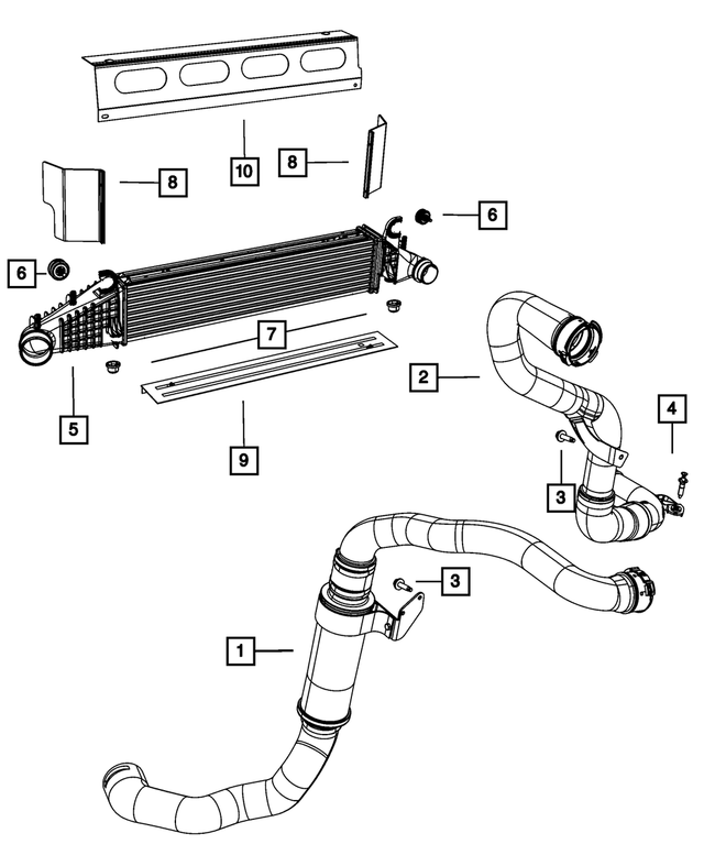 5179757AA - Cooling: Charge Air Cooler Isolator for Chrysler: 300 | Dodge: Charger, Magnum Image