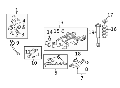 Rear Suspension for 2008 Cadillac STS #1