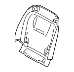 52107427618 - Body: Seat Back Panel for BMW: 740e xDrive, 740i, 740i xDrive, 745e xDrive, 750i, 750i xDrive, M760i xDrive Image