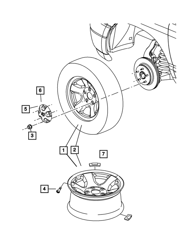 5GY15S4AAC - Wheels, Covers and Jacks: Steel Wheel for Mopar Image