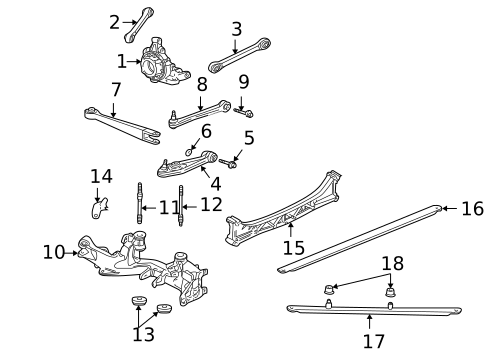 Rear Suspension for 1999 Porsche 911 #0