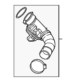 32325480 - Cooling System: Resonator for Volvo: S60, S90, V60, V60 Cross Country, V90, V90 Cross Country, XC60, XC70, XC90 Image