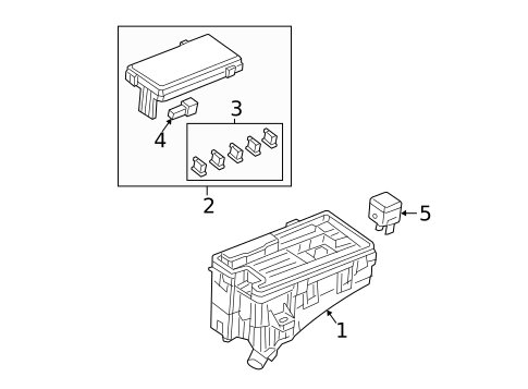 Fuse & Relay for 2019 Honda Civic #1
