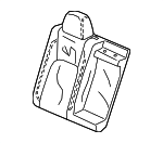 82121TRWA01ZB - : 2018-2020 Honda Clarity - Cover R Rear Seat-Back Trim *NH900L* (Leather) (Deep Black) for Honda: Clarity Image