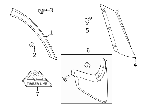 Exterior Trim - Quarter Panel for 2023 Ford Explorer #0