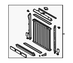164000F060 - Cooling System: Radiator Assembly for Toyota: Sequoia, Tundra Image