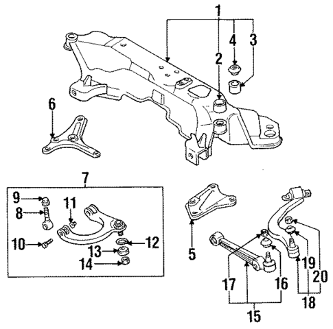 Suspension Components for 1996 Mitsubishi Eclipse #0