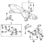 MB808084 - : Upper Control Arm Cover for Mitsubishi: Eclipse, Galant Image