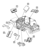 68003421AC - Electrical: Occupant Restraint Module for Jeep: Wrangler Image