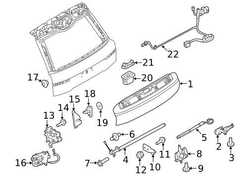 Tailgate for 2021 Land Rover Range Rover | OEM Parts Online