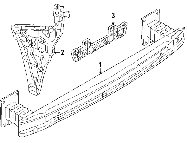 8Y5807329 - Body: Mount Bracket for Audi Image