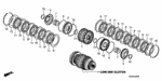 22510RCLA02 - Transmission - Automatic: GUIDE, CLUTCH (1-3) for Honda Image
