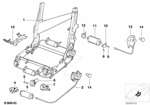 Front Seat for 1992 BMW 850Ci #11