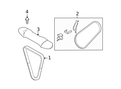 Belts & Pulleys for 2009 Subaru Forester #0
