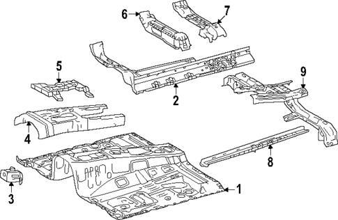 Floor & Rails for 2025 Toyota 4Runner #0