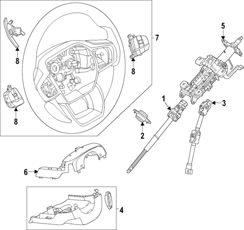 Steering Wheel for 2025 Ford Ranger #0