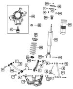 68023800AE - : Rear Knuckle, Right for Mopar Image