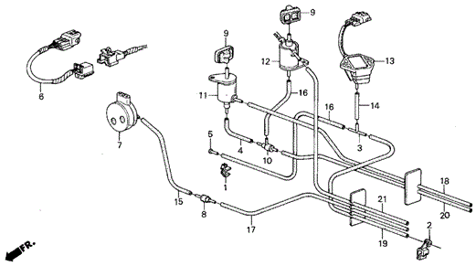 Control Box Tubing for 1987 Acura Integra #0