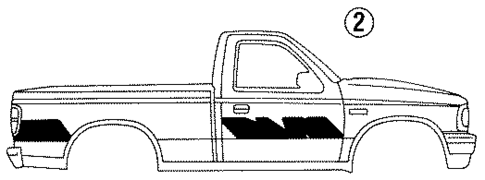 Stripe Tape for 1994 Mazda B2300 #1