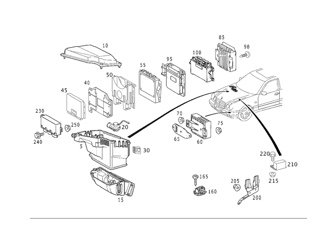 255452132 - : Control Unit for Mercedes-Benz Image