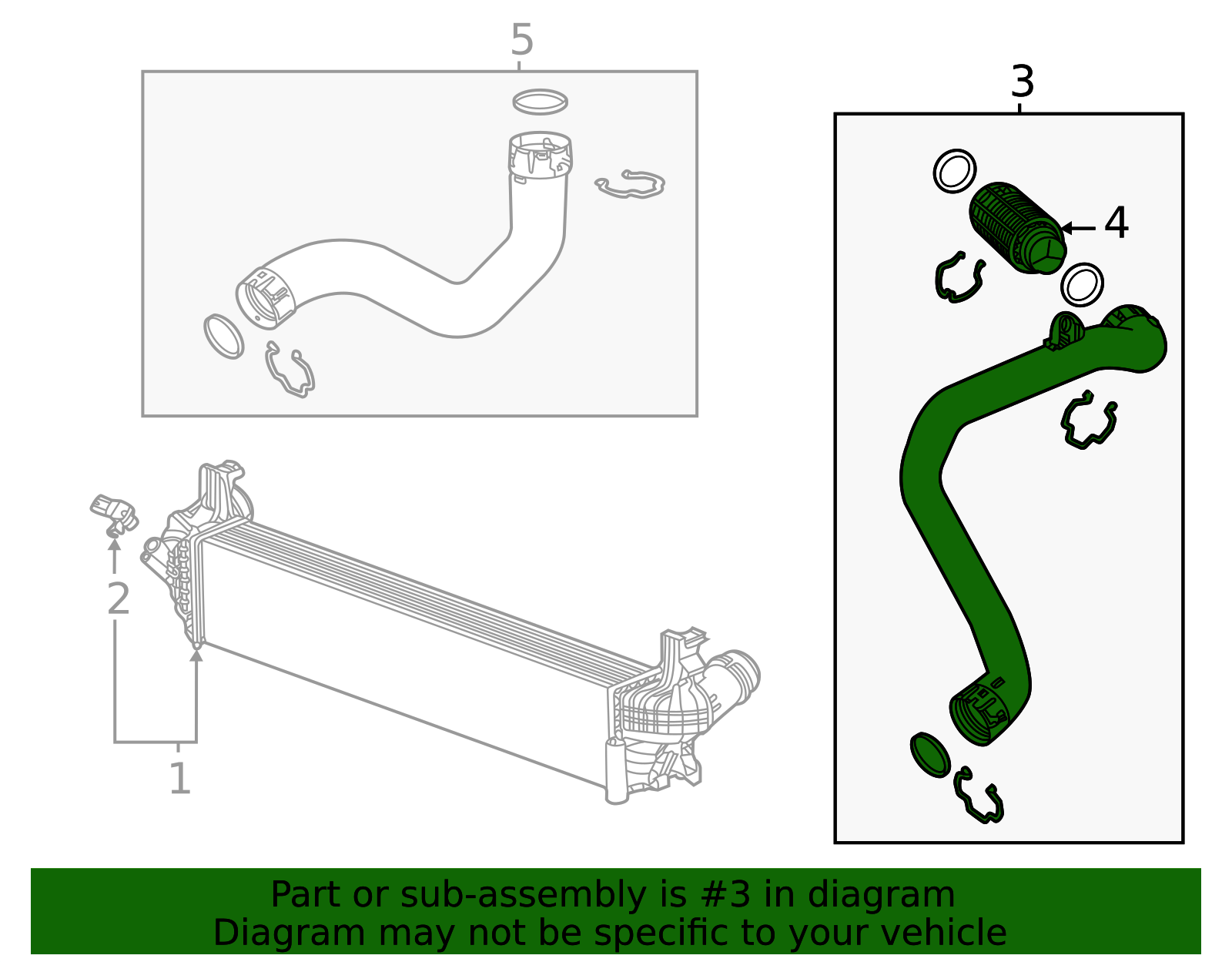 2020-2025 GM Turbocharger Intercooler Hose 84157175 | TascaParts.com