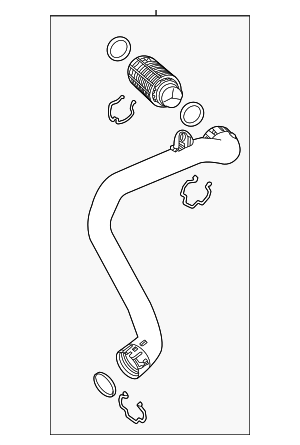 2020-2026 GM Turbocharger Intercooler Hose 84157175 GM | GMPartsDirect.com