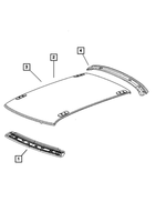 4780979AE - Body Sheet Metal Except Doors: Roof Front Header for Chrysler: 300 | Dodge: Charger, Magnum Image