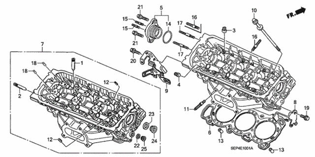 Rear Cylinder Head for 2004 Acura TL #0