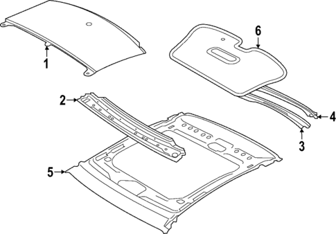 Roof & Components for 2021 Audi RS7 Sportback #0