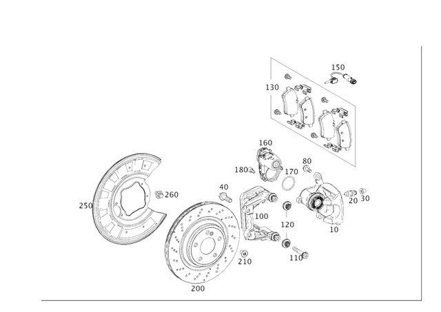 2234236000 - Brakes: Piston Housing for Mercedes-Benz: S500, S63 AMG E Performance Image image