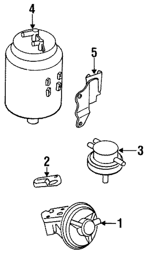 Emission Components for 1994 Mazda MX-6 #0