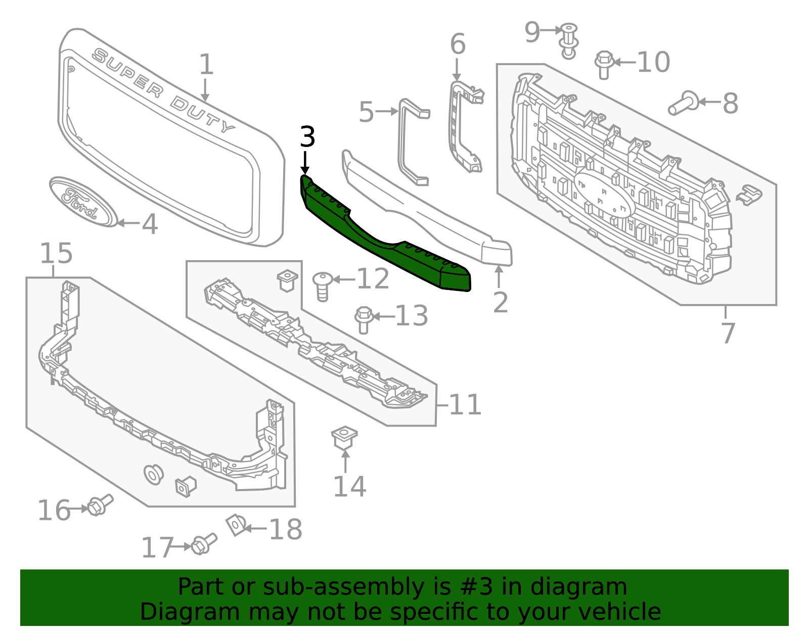 OEM Ford Black Center Console Cup Holder – 2011-2016 Super Duty & 2002-2004 Excursion