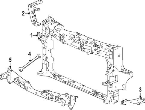 Radiator Support for 2023 Honda Accord #0