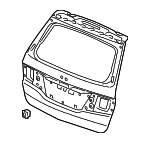 68100SHJA50ZZ - Body: Lift Gate for Honda: Odyssey Image