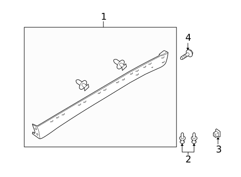 Exterior Trim - Pillars for 2010 Mazda Tribute #0