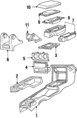 E7ZZ61045A36B - Body: Console Panel for Ford: Mustang Image