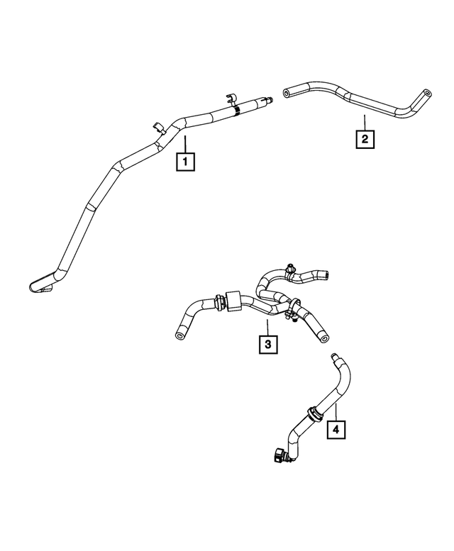 4581552AA - : Brake Booster Vacuum Hose for Mopar Image