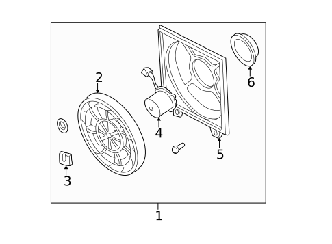 Condenser Fan for 2003 Hyundai Accent #0