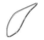 83110J5000 - : Weather-Strip On Body for Kia: Stinger Image