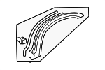 74410S9A000 - Body: Wheel Opening Molding for Honda: CR-V Image