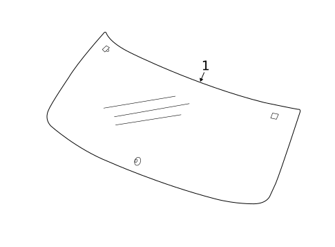 Glass - Lift Gate for 2023 Dodge Durango #0