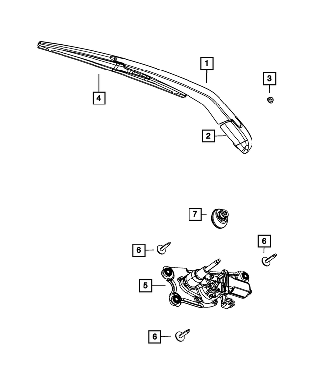 5178334AB - Electrical: Rear Wiper Motor Grommet for Mopar Image